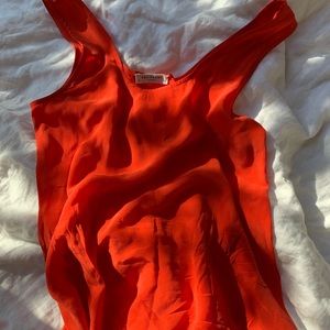 Gorgeous orange/red Equipment tank top